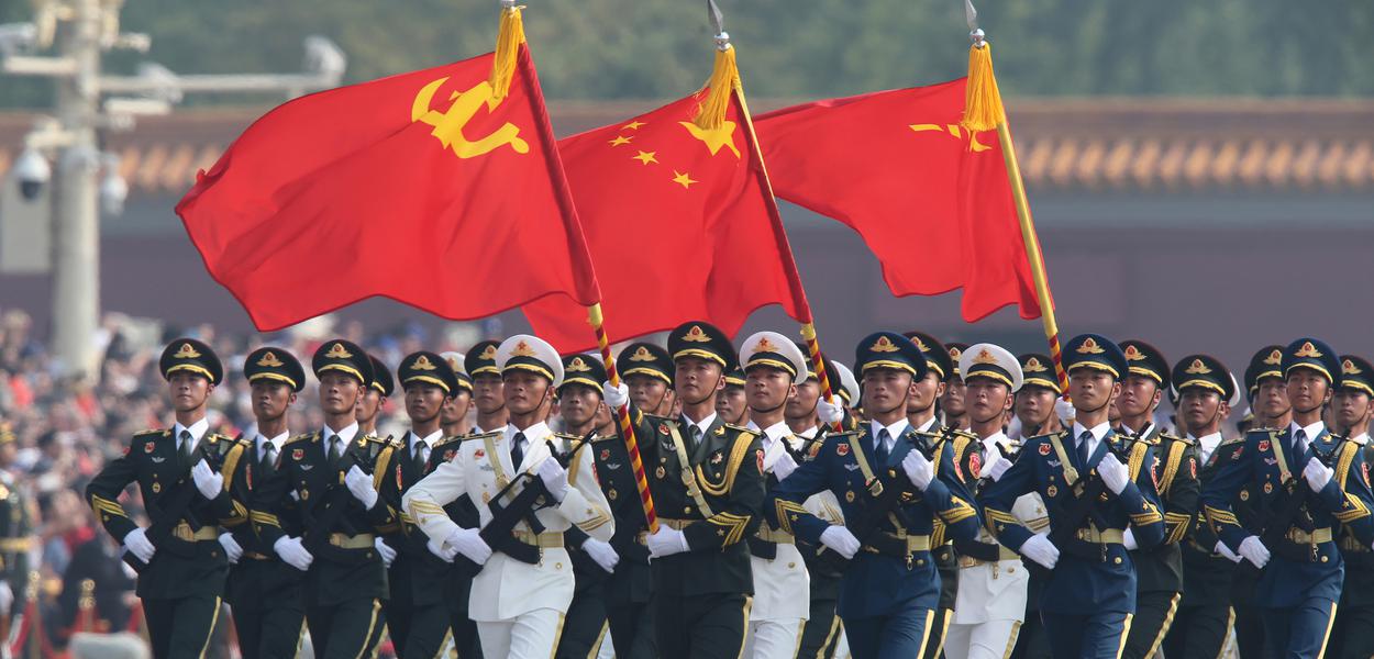 Exército Popular de Libertação da China (Foto: Mídia chinesa) Exército Popular de Libertação da China