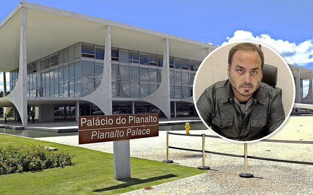 Palácio do Planalto e Carlos Bolsonaro (Foto: Pedro França/Agência Senado | Reprodução) Palácio do Planalto e Carlos Bolsonaro