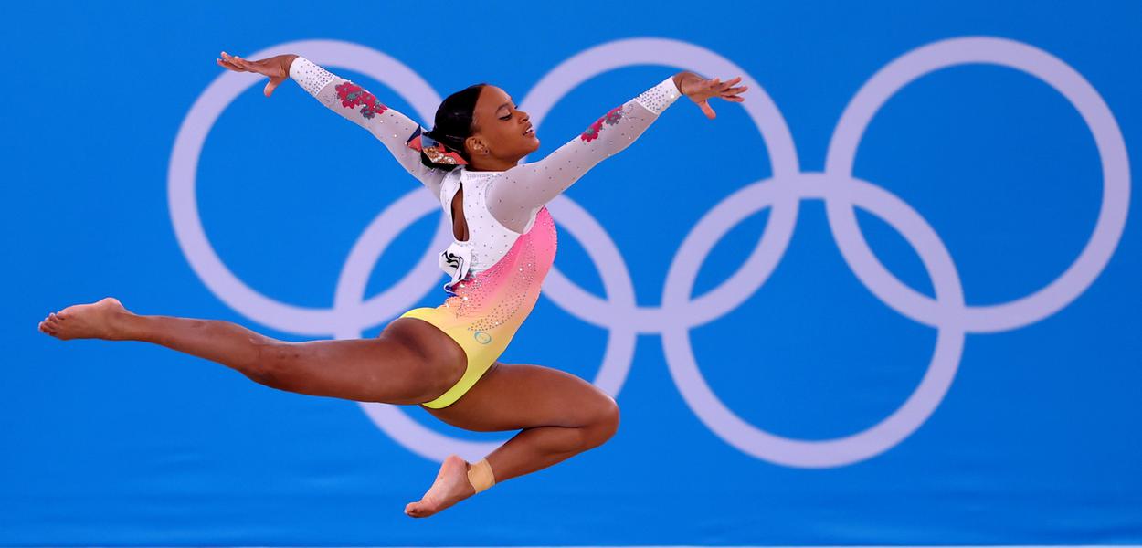 Rebeca Andrade compete na final do solo na Olimpíada Tóquio 2020
02/08/2021 REUTERS/Lisi Niesner (Foto: REUTERS/Lisi Niesner) www.brasil247.com - Rebeca Andrade compete na final do solo na Olimpíada Tóquio 2020
02/08/2021 REUTERS/Lisi Niesner