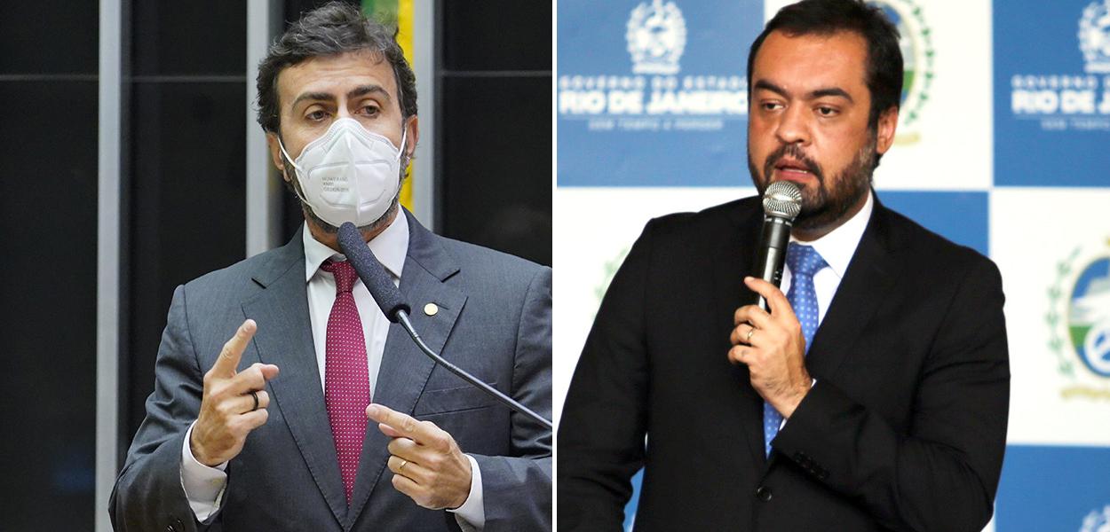 Marcelo Freixo e Cláudio Castro (Foto: Pablo Valadares/Câmara dos Deputados | Carlos Magno/GovRJ) www.brasil247.com - Marcelo Freixo e Cláudio Castro