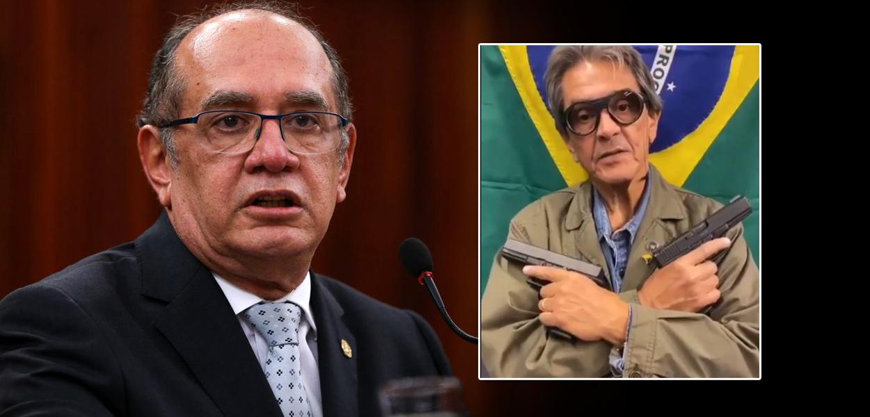 Gilmar Mendes e Roberto Jefferson (Foto: ABr | Reprodução) Gilmar Mendes e Roberto Jefferson