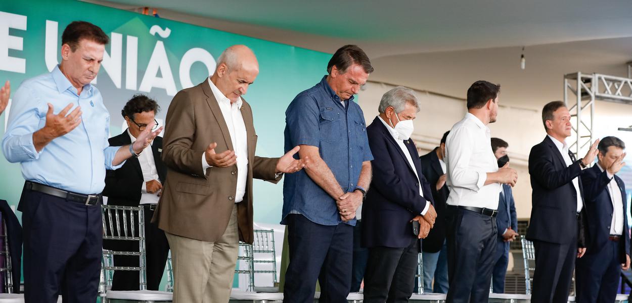 Bolsonaro em evento com evangélicos (Foto: Alan Santos/PR) Bolsonaro em evento com evangélicos