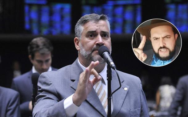 Deputado federal Paulo Pimenta e o bolsonarista Zé Trovão (Foto: Agência Câmara I Reprodução) Deputado federal Paulo Pimenta e o bolsonarista Zé Trovão