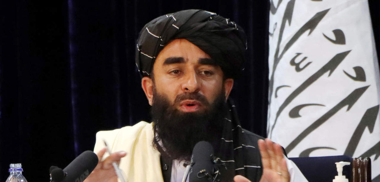 O porta-vos Talibã, Zabihullah Mujahid (Foto: REUTERS/Stringer) www.brasil247.com - O porta-vos Talibã, Zabihullah Mujahid