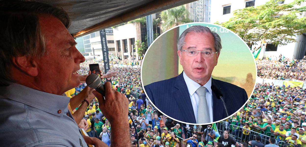 Bolsonaro e Paulo Guedes (Foto: Isac Nóbrega/PR | Marcos Corrêa/PR) Bolsonaro e Paulo Guedes