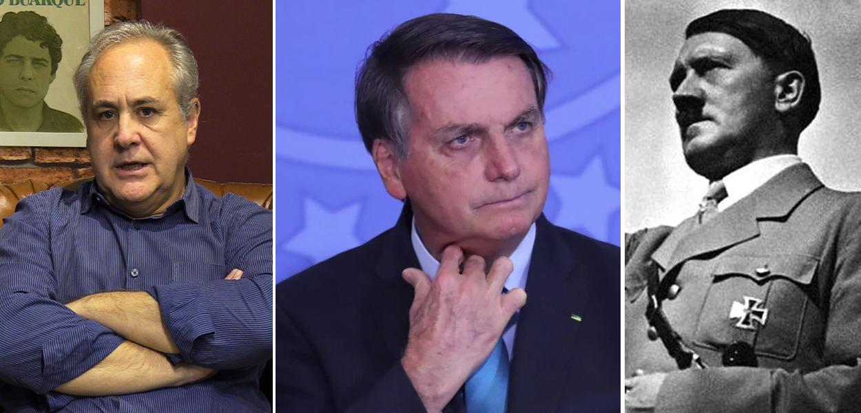 Joaquim de Carvalho e Jair Bolsonaro (Foto: Brasil247 | ABr) www.brasil247.com - Joaquim de Carvalho e Jair Bolsonaro