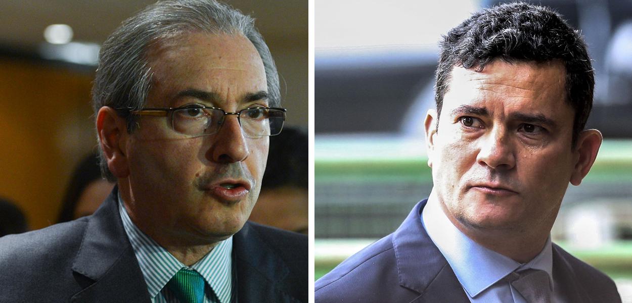 Eduardo Cunha e Sergio Moro (Foto: ABr) Eduardo Cunha e Sergio Moro