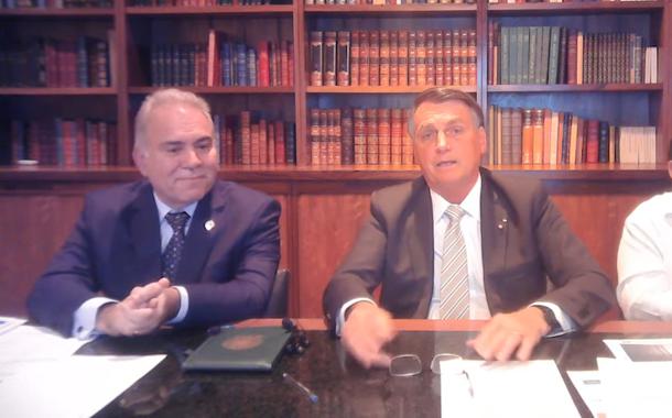 Marcelo Queiroga e Jair Bolsonaro (Foto: Reprodução) Marcelo Queiroga e Jair Bolsonaro