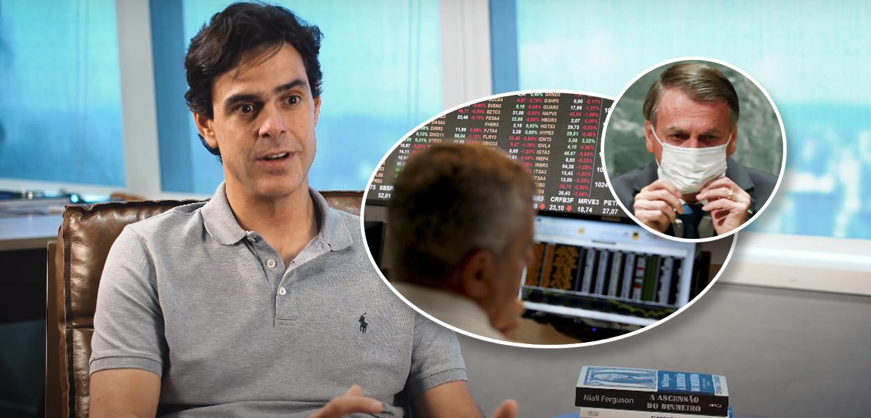 Guilherme Benchimol, dono da XP, e Jair Bolsonaro (Foto: Reprodução/Youtube | Reuters) www.brasil247.com - Guilherme Benchimol, dono da XP, e Jair Bolsonaro