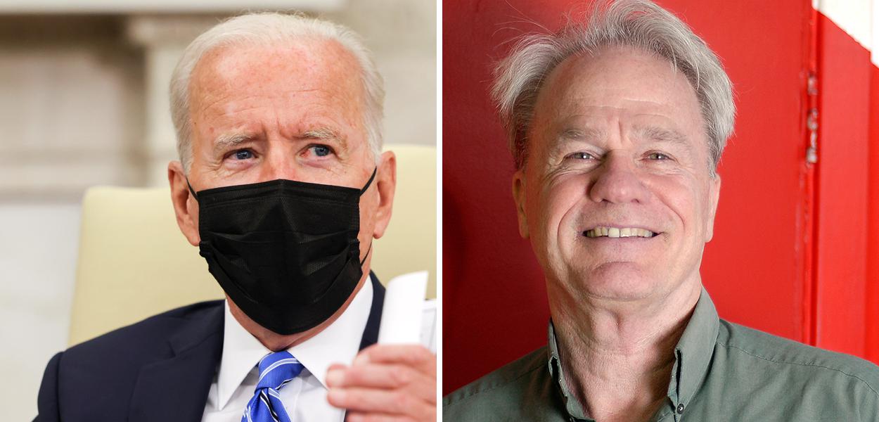 Joe Biden e James Green (Foto: Reuters/Evelyn Hockstein | Felipe L. Gonçalves/Brasil247) Joe Biden e James Green