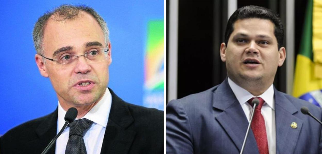 André Mendonça e o senador Davi Alcolumbre (Foto: AlanSantos/PR e Divulgação) André Mendonça e o senador Davi Alcolumbre