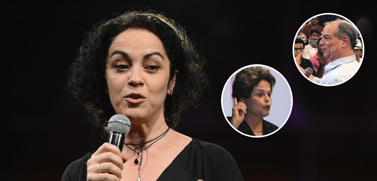 Marcia Tiburi, Dilma Rousseff e Ciro Gomes (Foto: Agencia Brasil/Tomaz Silva | Fotos Publicas | Fotos Publicas) Marcia Tiburi, Dilma Rousseff e Ciro Gomes