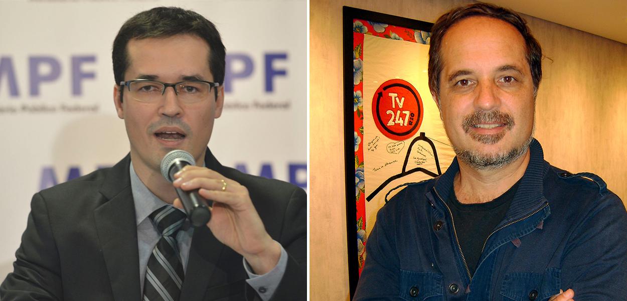 Deltan Dallagnol e Rodrigo Vianna (Foto: Divulgação | Editora 247) www.brasil247.com - Deltan Dallagnol e Rodrigo Vianna