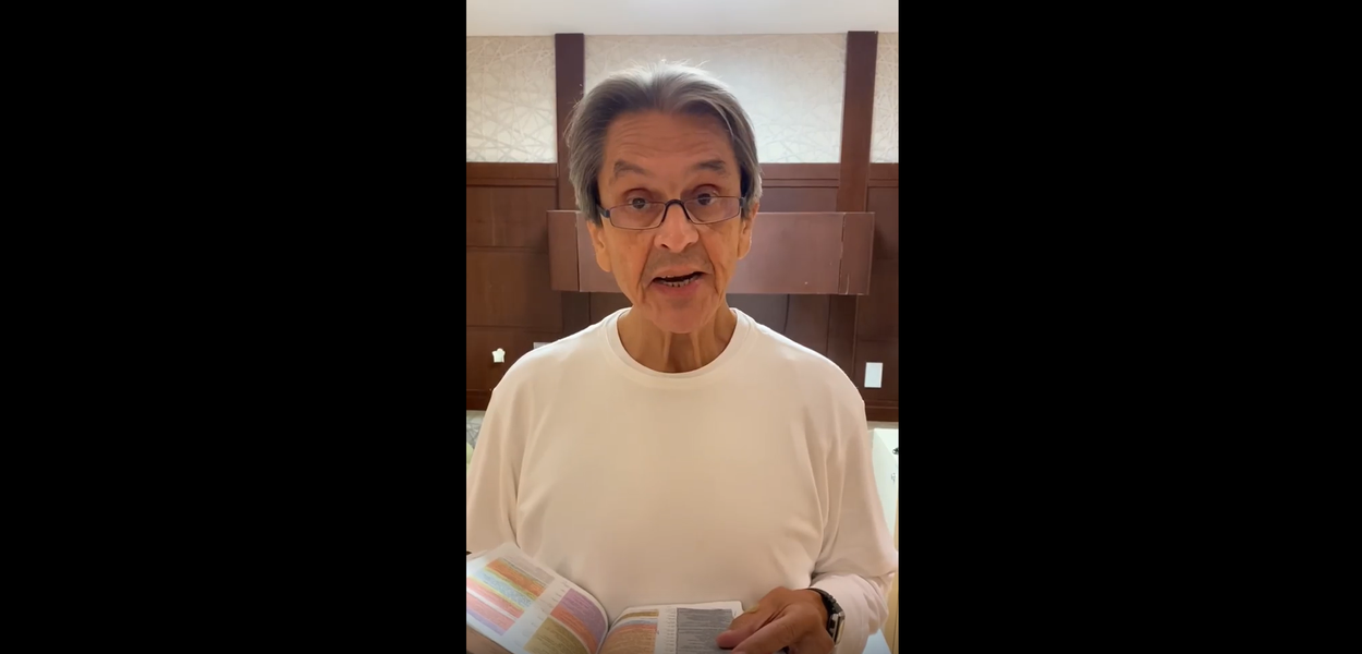 www.brasil247.com - Roberto Jefferson grava vídeo em que ora  "em desfavor do Xandão”