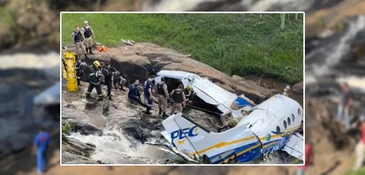 Aeronave onde estava Marília Mendonça e outras quatro pessoas (Foto: Reprodução) www.brasil247.com - Aeronave onde estava Marília Mendonça e outras quatro pessoas