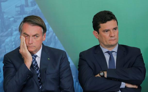 Jair Bolsonaro e o ex-ministro Sergio Moro (Foto: REUTERS/Adriano Machado) Jair Bolsonaro e o ex-ministro Sergio Moro