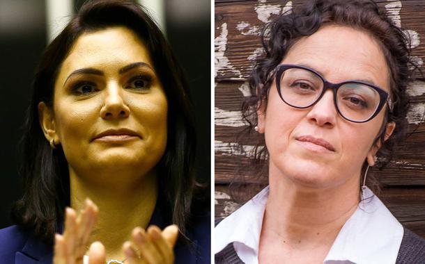 Michelle Bolsonaro e Márcia Tiburi (Foto: ABr | Divulgação) Michelle Bolsonaro e Márcia Tiburi
