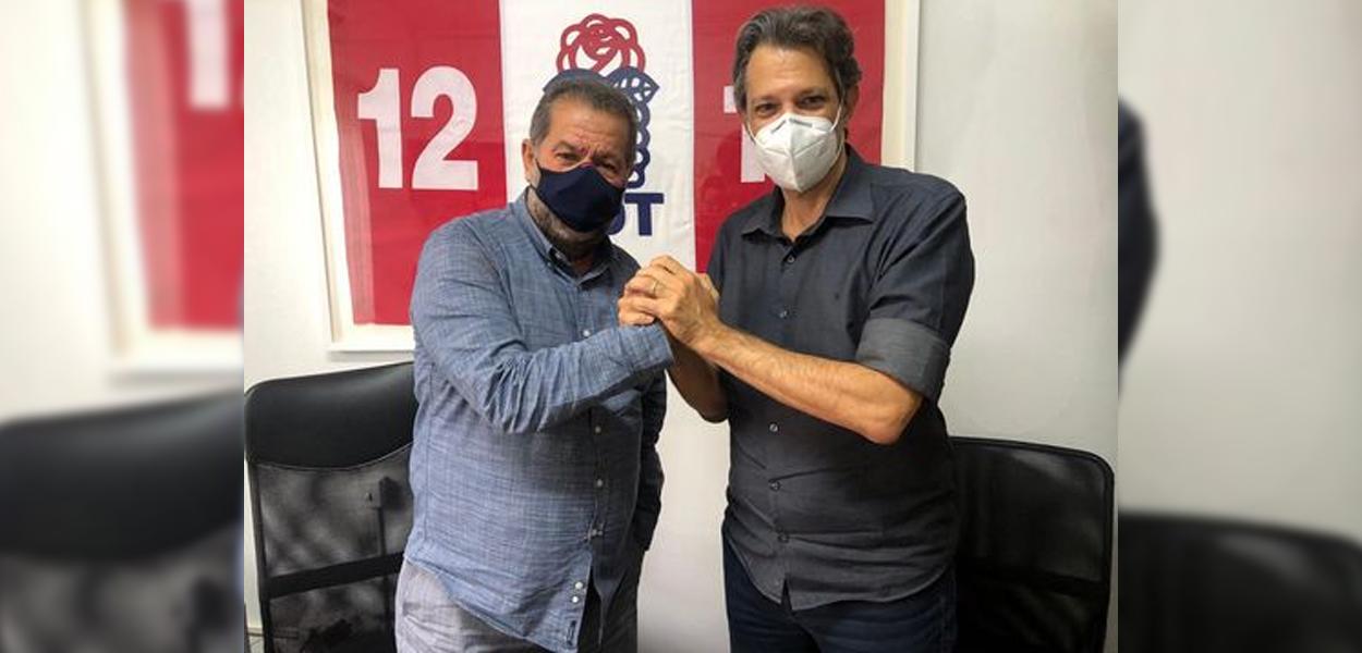 Fernando Haddad e Carlos Lupi (Foto: Divulgação) www.brasil247.com - Fernando Haddad e Carlos Lupi