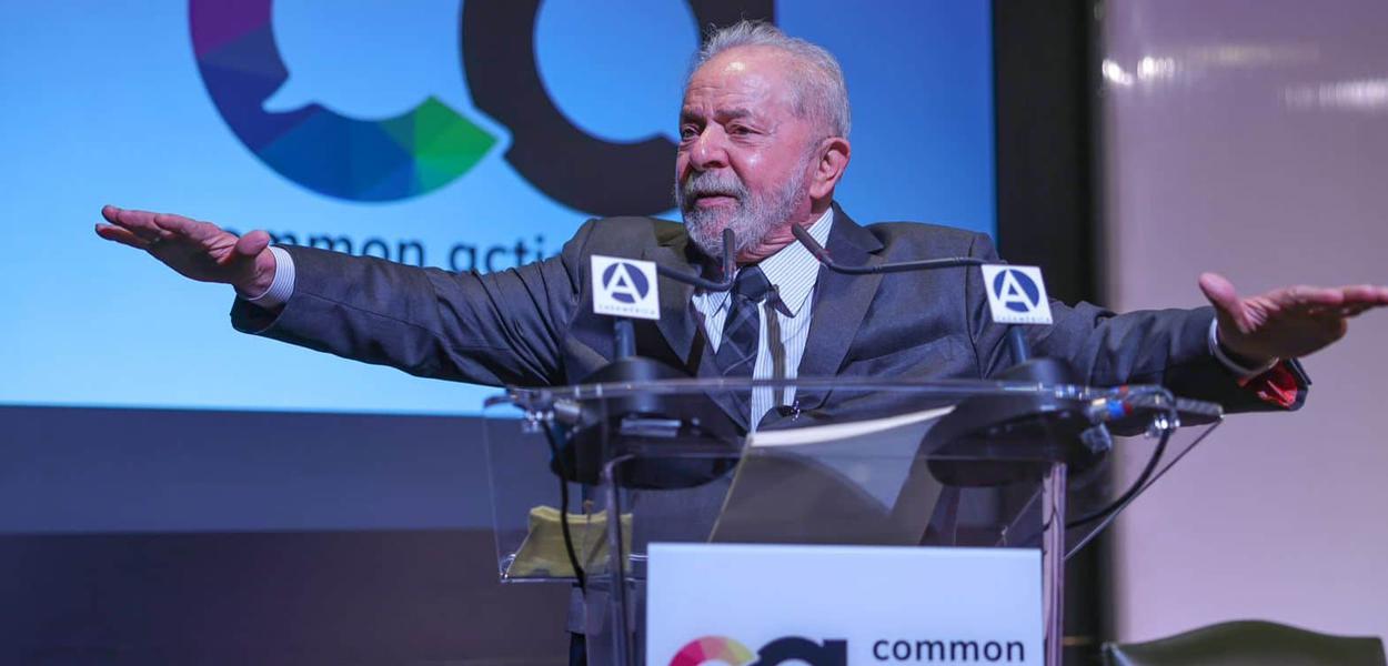 Lula no Seminário “Cooperação multilateral e recuperação regional pós Covid19” em Madrid (Foto: Ricardo Stuckert) Lula no Seminário “Cooperação multilateral e recuperação regional pós Covid19” em Madrid