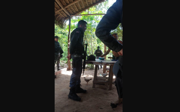 Segundo a CPT, indígenas Akroá-Gamella foram presos arbitrariamente pela Polícia Militar do Maranhão (Foto: Reprodução/CPT) Segundo a CPT, indígenas Akroá-Gamella foram presos arbitrariamente pela Polícia Militar do Maranhão