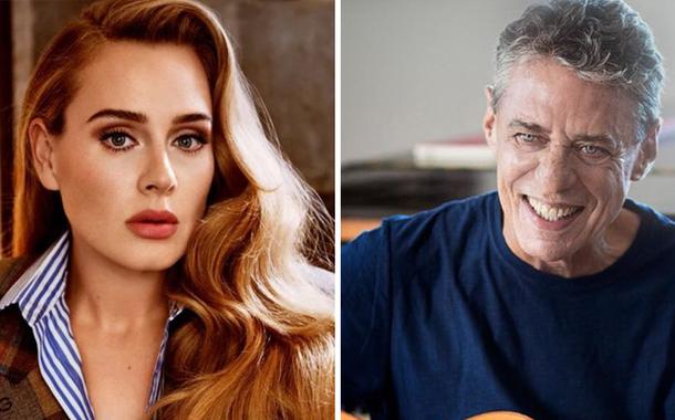 Adele e Chico Buarque (Foto: Divulgação) Adele e Chico Buarque