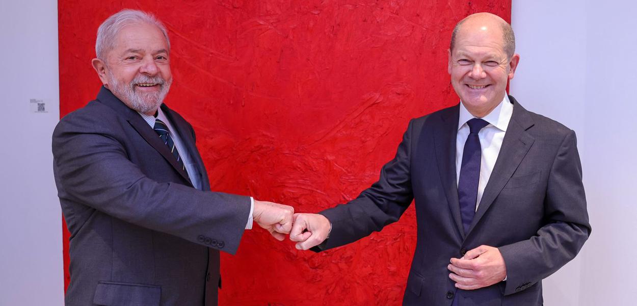 Lula é recebido em Berlim pelo líder do SPD, Olaf Scholz (Foto: Ricardo Stuckert) www.brasil247.com - Lula é recebido em Berlim pelo líder do SPD, Olaf Scholz