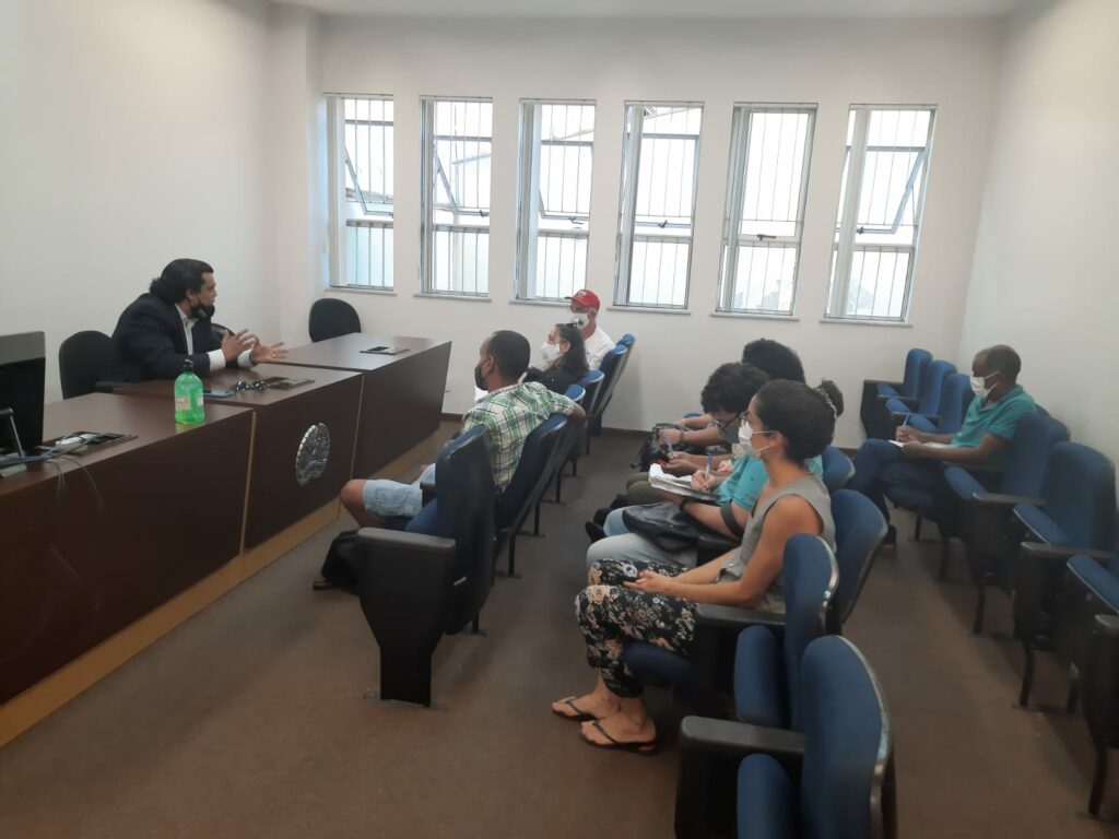 Audiência no TJMG em que foi deferida a decisão (Foto: MAB / Reprodução) Audiência no TJMG em que foi deferida a decisão