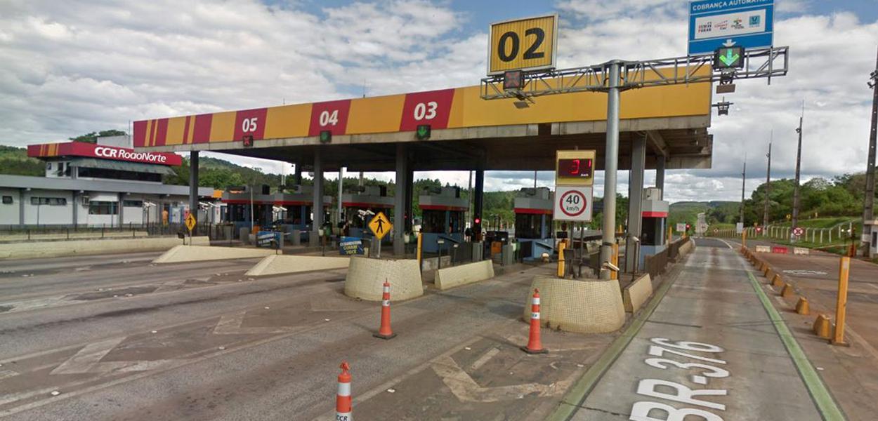CCR Rodo Norte, BR-376, Imba - Paraná (Foto: Google Maps) CCR Rodo Norte, BR-376, Imba - Paraná