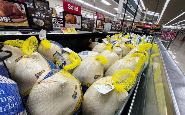Perus à venda nos Estados Unidos para o Dia de Ação de Graças (Foto: REUTERS/Christopher Walljasper) Perus à venda nos Estados Unidos para o Dia de Ação de Graças