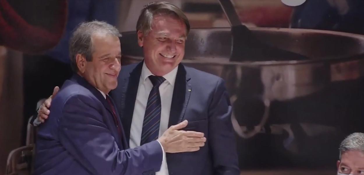 Valdemar Costa Neto e Jair Bolsonaro (Foto: Reprodução/Youtube) www.brasil247.com - Valdemar Costa Neto e Jair Bolsonaro