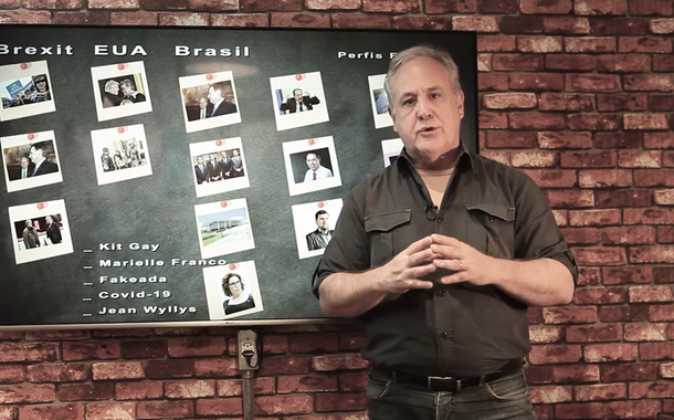 Joaquim de Carvalho no documentário "Fakeadas - Bolsonaro e a guerra contra o Brasil" (Foto: Reprodução) Joaquim de Carvalho no documentário "Fakeadas - Bolsonaro e a guerra contra o Brasil"