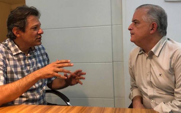 Fernando Haddad e Márcio França (Foto: Divulgação) Fernando Haddad e Márcio França