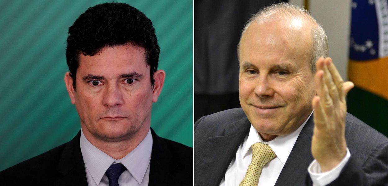 Sergio Moro e Guido Mantega (Foto: Ueslei Marcelino/Reuters | José Cruz/Agência Brasil) www.brasil247.com - Sergio Moro e Guido Mantega