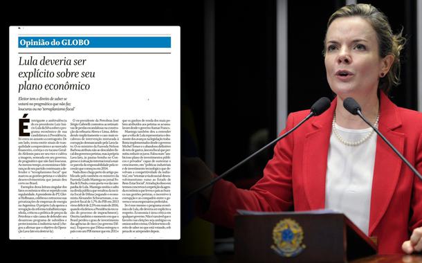 Gleisi detona Globo: 