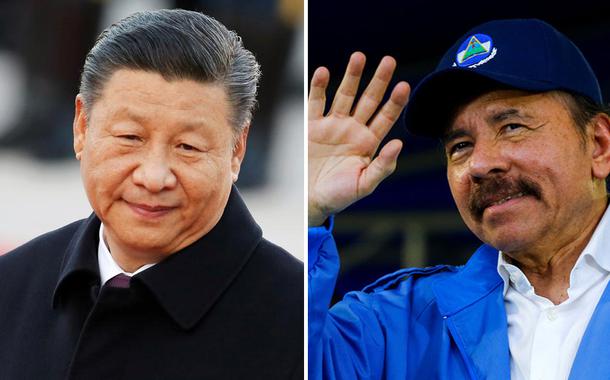 Xi Jinping e Daniel Ortega (Foto: Reuters) Xi Jinping e Daniel Ortega