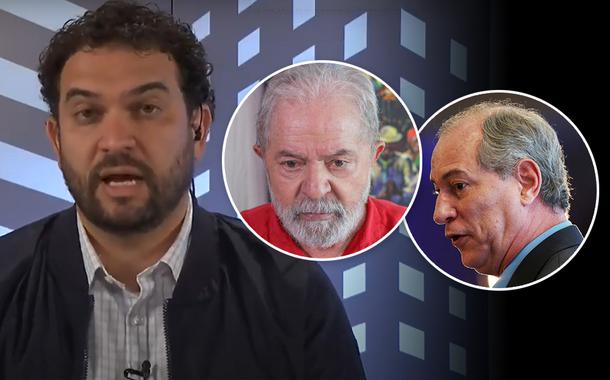 Felipe Nunes, Lula e Ciro Gomes (Foto: Reprodução/Youtube | Ricardo Stuckert | Reuters) Felipe Nunes, Lula e Ciro Gomes