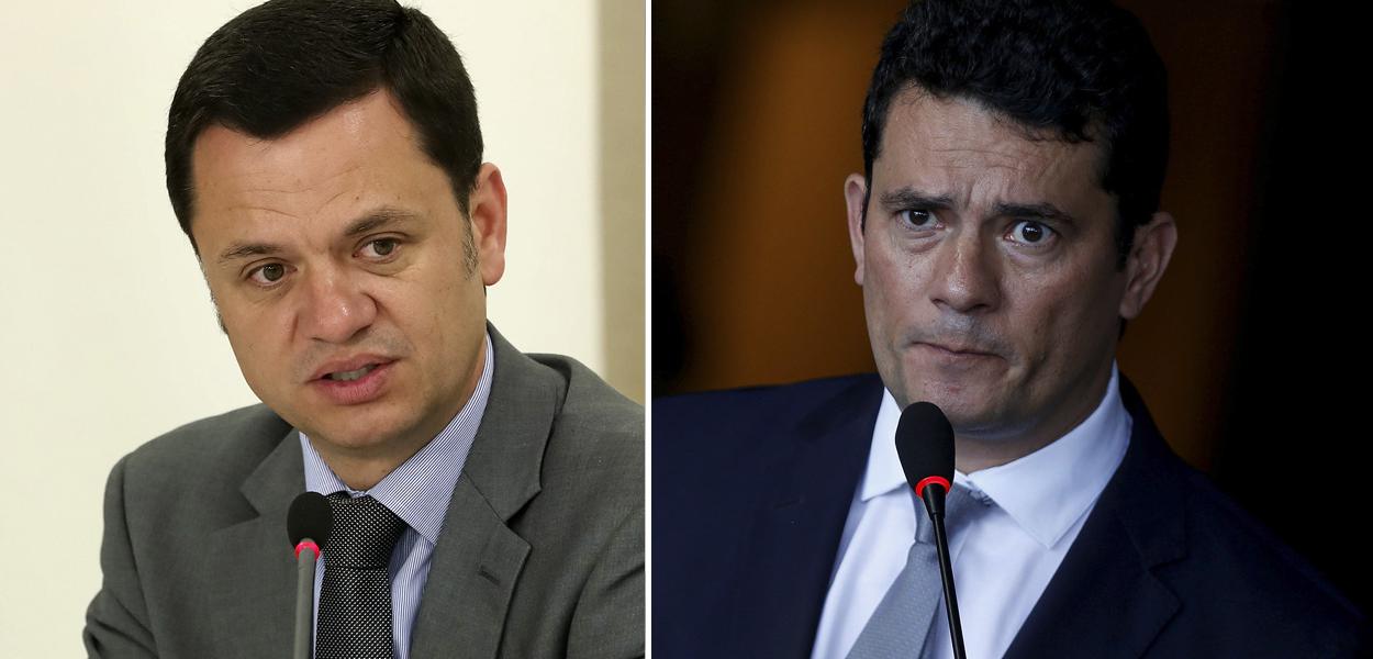 Anderson Torres e Sergio Moro (Foto: Marcos Corrêa/PR | Reuters) www.brasil247.com - Anderson Torres e Sergio Moro