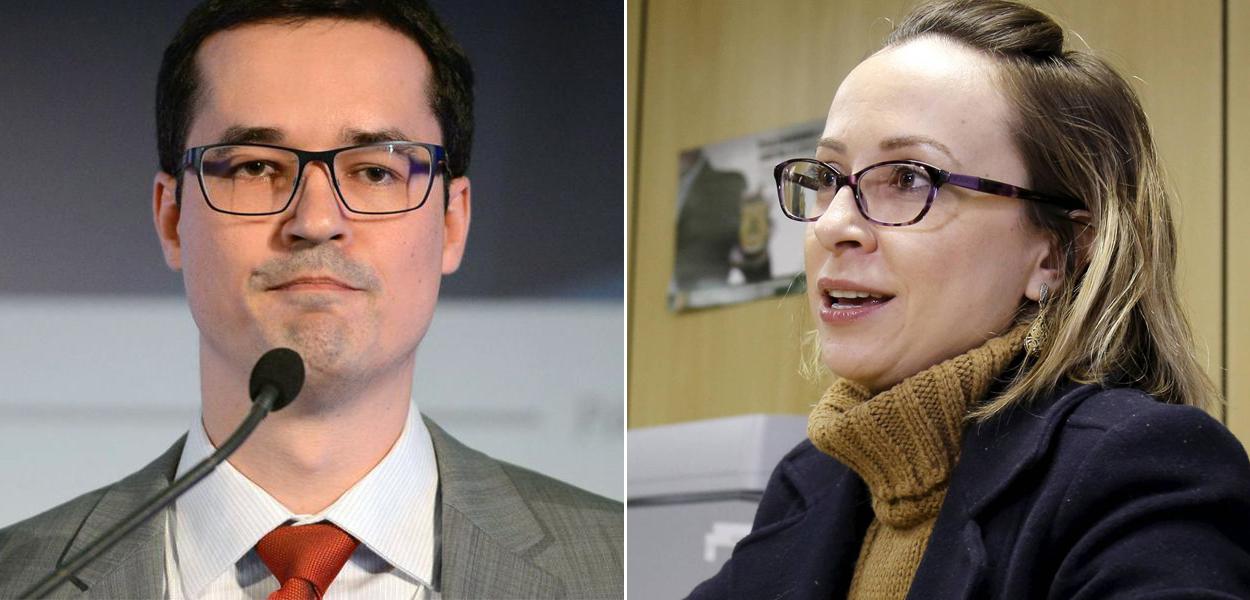 Deltan Dallagnol e Erika Marena (Foto: ABr | Reuters) www.brasil247.com - Deltan Dallagnol e Erika Marena