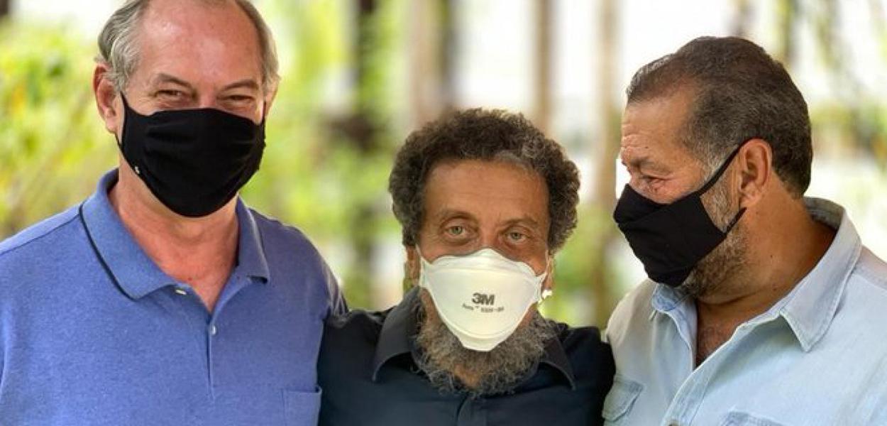 Ciro Gomes, João Santana e Carlos Lupi (Foto: Reprodução/Twitter) www.brasil247.com - Ciro Gomes, João Santana e Carlos Lupi