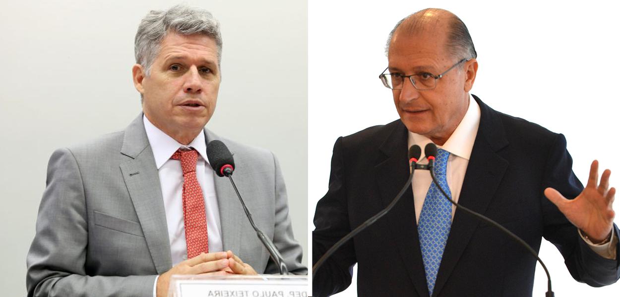 Paulo Teixeira, Geraldo Alckmin (Foto: Agência Brasil) www.brasil247.com - Paulo Teixeira, Geraldo Alckmin