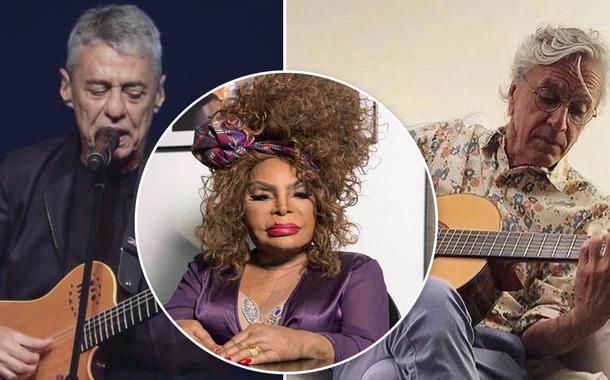 Chico Buarque, Elza Soares e Caetano Veloso (Foto: Reprodução/Facebook) Chico Buarque, Elza Soares e Caetano Veloso