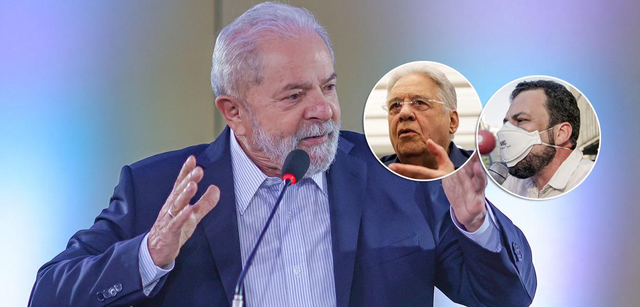 Lula, Fernando Henrique Cardoso e Guilherme Boulos (Foto: Ricardo Stuckert | Reuters | Reprodução/Facebook) www.brasil247.com - Lula, Fernando Henrique Cardoso e Guilherme Boulos