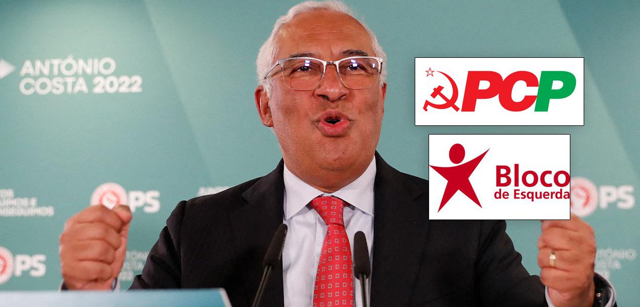 Primeiro-ministro de Portugal, António Costa, discursa em Lisboa após vitória em eleição geral portuguesa (Foto: REUTERS/Pedro Nunes) www.brasil247.com - Primeiro-ministro de Portugal, António Costa, discursa em Lisboa após vitória em eleição geral portuguesa