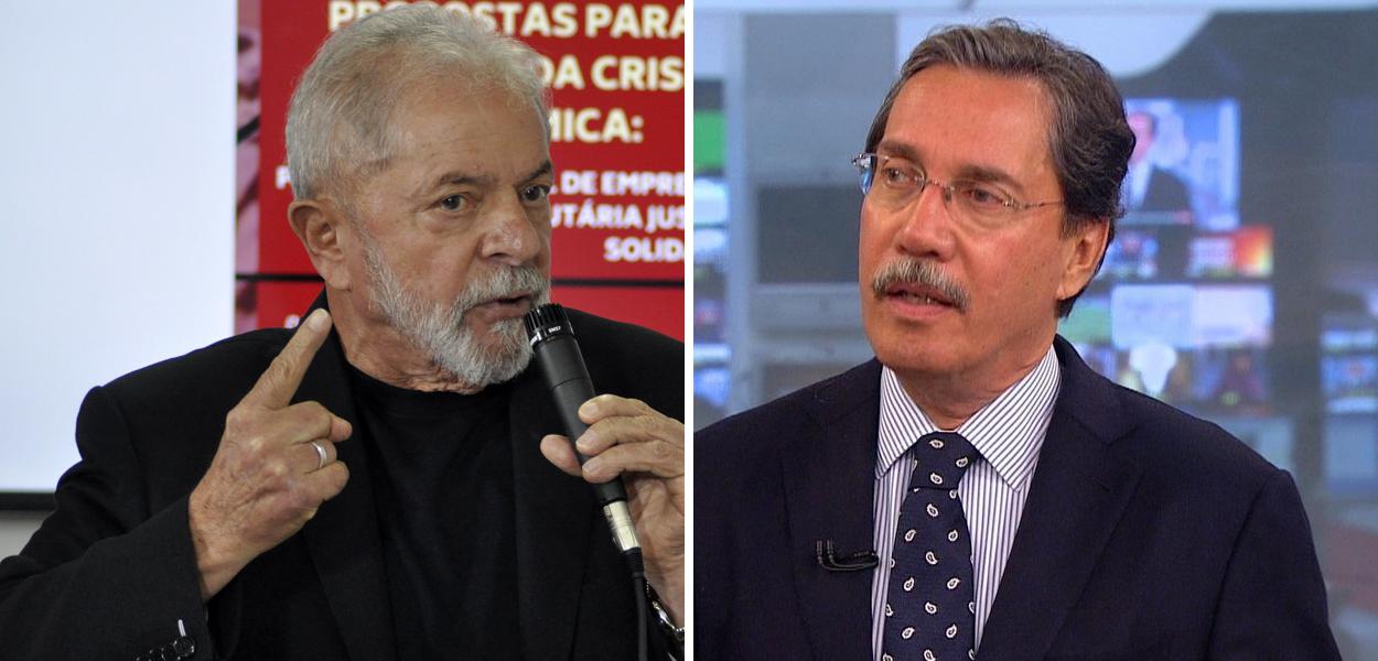 Lula e Merval (Foto: Felipe L. Gonçalves/Brasil247 | Reprodução) www.brasil247.com - Lula e Merval
