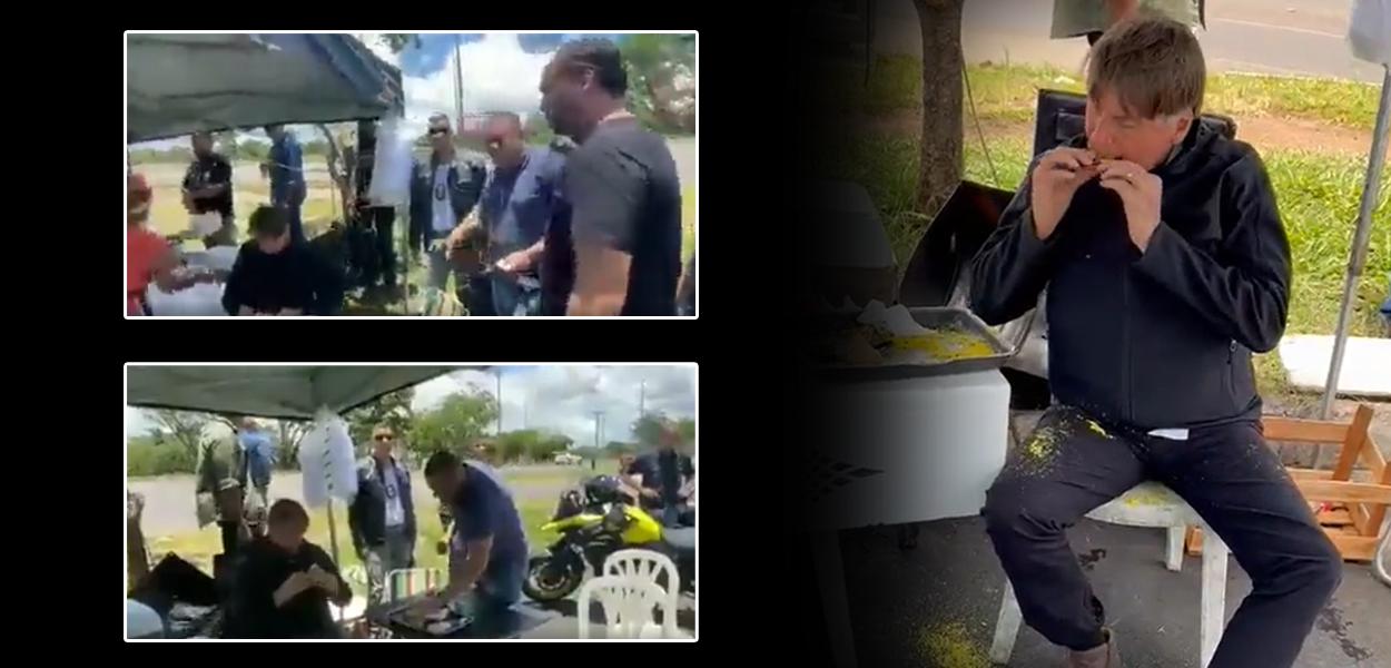 Vídeo revela equipe de Bolsonaro em vídeo do 'farofeiro popular' (Foto: Reprodução) www.brasil247.com - Vídeo revela equipe de Bolsonaro em vídeo do 'farofeiro popular'