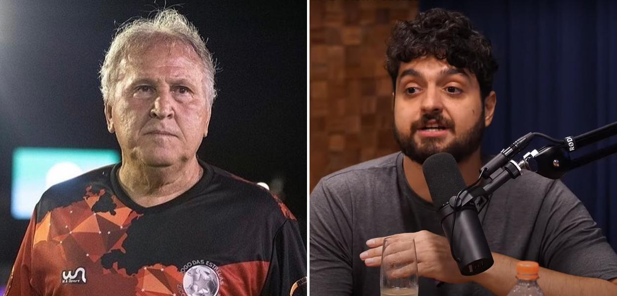 Zico e Monark (Foto: Reprodução) www.brasil247.com - Zico e Monark
