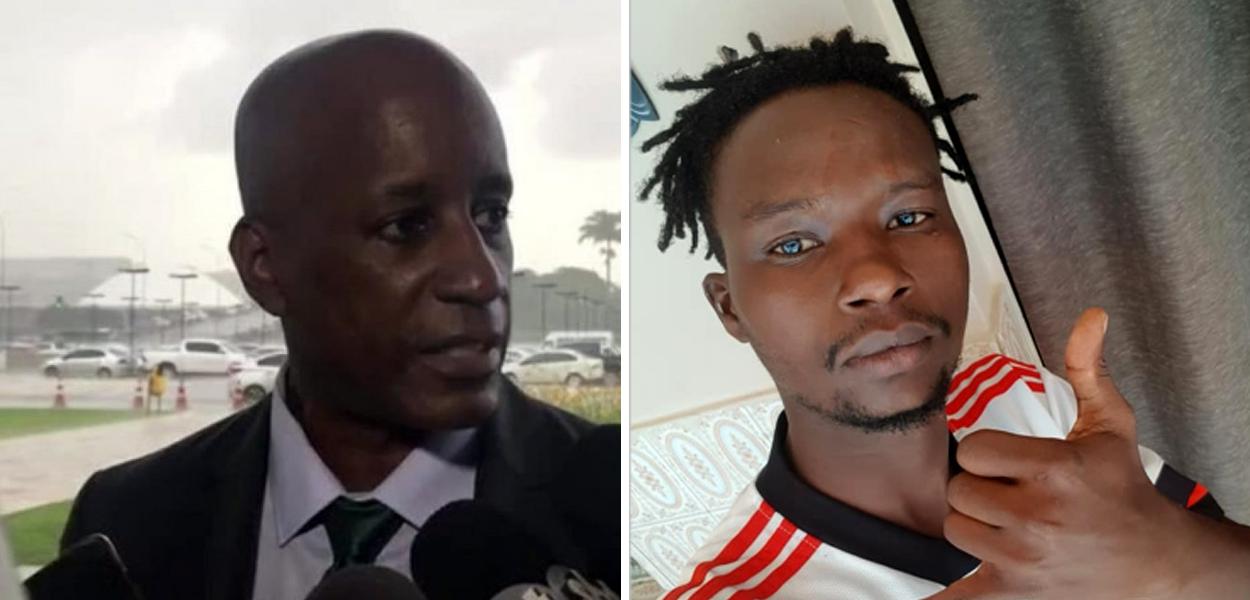 www.brasil247.com - Presidente da Fundação Palmares, Sérgio Camargo, e o congolês Moïse Kabagambe