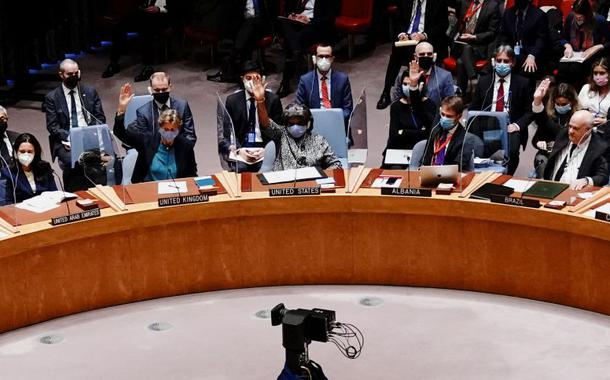 Conselho de Segurança da ONU vota resolução sobre invasão russa à Ucrânia (Foto: Carlo Allegri/Reuters) Conselho de Segurança da ONU vota resolução sobre invasão russa à Ucrânia