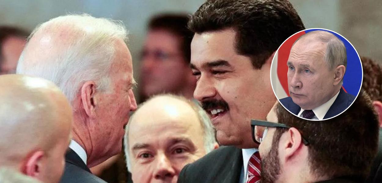 Biden com Maduro; e Putin (Foto: Reprodução | Reuters) www.brasil247.com - Biden com Maduro; e Putin