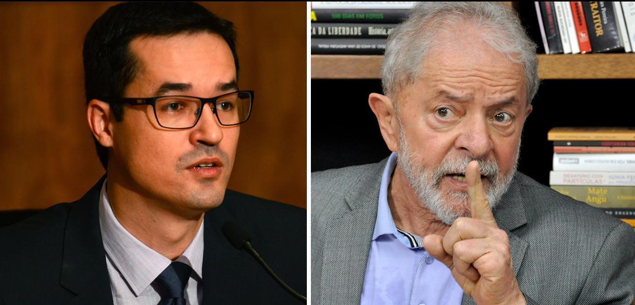 Deltan Dallagnol e o ex-presidente Luiz Inácio Lula da Silva www.brasil247.com - Deltan Dallagnol e o ex-presidente Luiz Inácio Lula da Silva